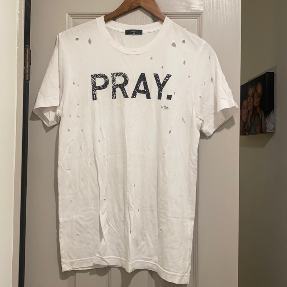 PRAY written tshirt